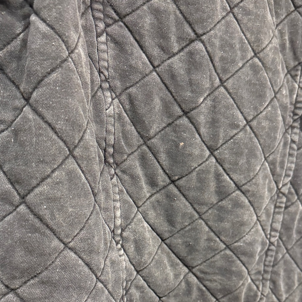 Forever 21 Womens Charcoal Quilted Jacket Size S - Picture 7 of 7